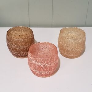 Set of 3 Vintage Spaghetti String Glasses